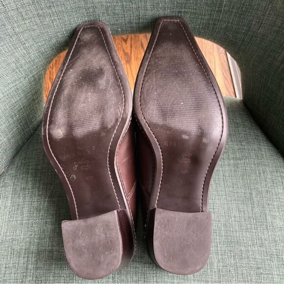 Gianni Bini Women’s Brown genuine Leather Y2K mule heel size 10. Good condition! - Picture 11 of 11
